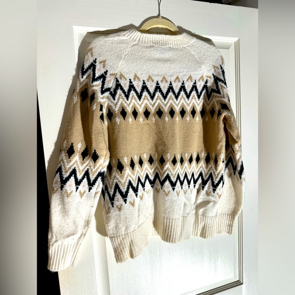 ANN TAYLOR | FAIR ISLE CREW NECK SWEATER | SM - Picture 2 of 8